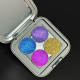 Single Chameleon Eyeshadow Matte Powder Metallic Highgloss Glitter Shimmer Longlasting Combined by Self Gift Disk