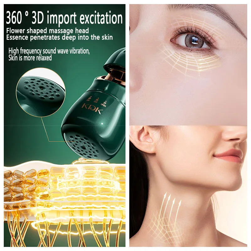 Microcurrent Facial Massager Lift & Firm Skin Introducer Microcurrent Skin Rejuvenation Anti Aging Beauty Device Face Massager