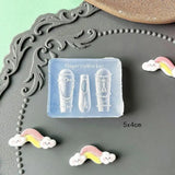〔CC55〕3D Fruit Silicone Nail Mold Sweet Flower Petals Fairy Nails Templates DIY Nail Art Decor Manicure Template For Nail Charms