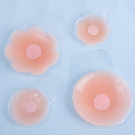 Women Lift Up Invisible  Reusable Self Adhesive Silicone Breast Lift Tape Nipple Cover Chest Paste Push Up Party Dress Bras
