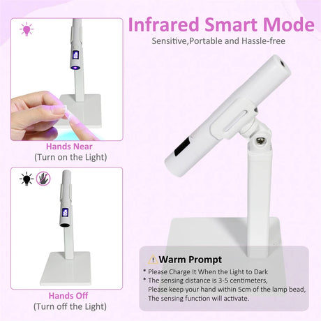 Sun Uv Led Nail Lamp Rechargeable Professional Mini Nail Dryer Uv Light Flash Cure Gel Nail Lamp Cordless For Nails Art/Uv Resin