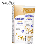 SADOER Collagen Facial Cleanser skincare Firming Moisturizing Face Cleansing Face Wash Foam Cleanser Skin Care Products