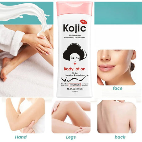 400MLLarge Capacity Kojic Acid Body LotionKojic Acid Body LotionAll-Season Moisturizing Body Lotion，Refreshing and Non-Greasy，F
