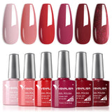 VIP5 Venalisa Nail Gel Polish Jelly Color HEMA/TPO FREE Nude Pink Semi Permanent Soak Off UVLED Gel Polish Sparkle Gel Varnish