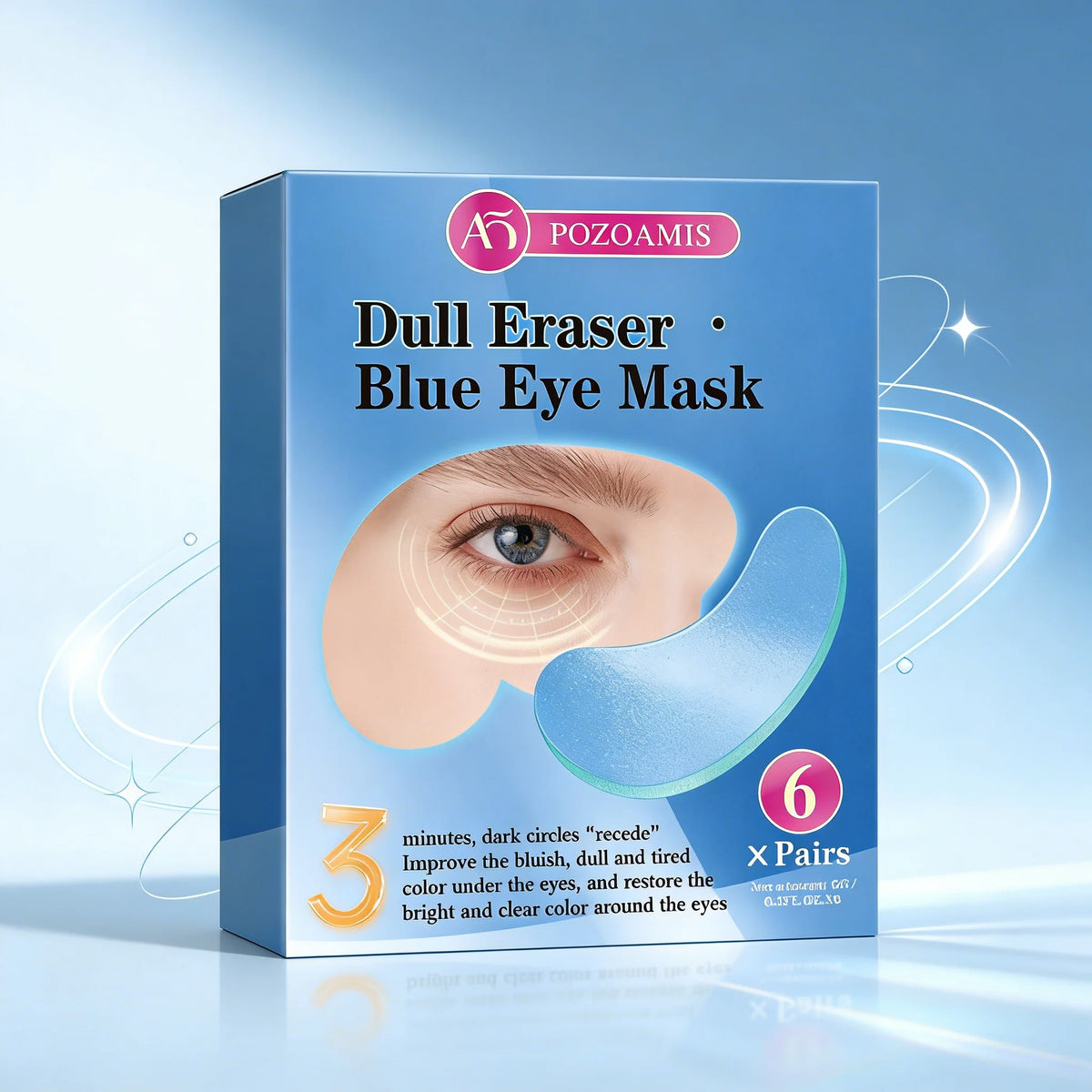12 pcs Eye mask, eye facial mask, designed to moisturize and care the skin around the eyes, powerfully moisturize, deeply moist