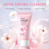 LAIKOU Japan Sakura Facial Cleanser Oil Control Cleansing Face Wash Cream Pore Clean