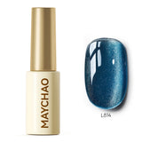 MAYCHAO 5ML Gel Nail Polish 9D Laser Diamond Glitter Cat Eye Gel Semi-Permanent Soak Off UV LED Gel Nail Manicure Tools Nail Art