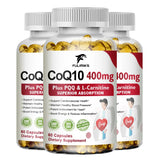 CoQ10 Ubiquinone 400mg Supplement, with L-Carnitine & PQQ, Supports Heart Health, Energy Metabolism, Antioxidant & Vitality