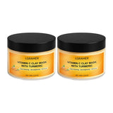 120g Turmeric Clay Mask, Deep Cleansing Formula, Effectively Controls Oil, Tightens Pores, Fades Dull Complexion and Rough Skin