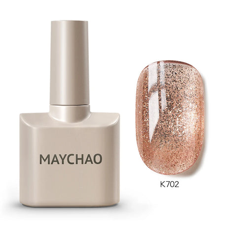 MAYCHAO Cherry Red Gel Nail Polish 12ml Glossy Semi Permanent Soak Off UV LED Frosted Gel Nails Base Painting Varnish