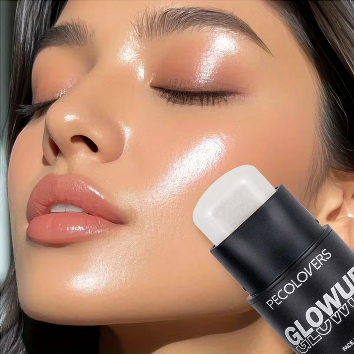 1PC Glowup Glow Highlighter Stick-Waterproof&Sweatproof,Long-Lasting Wear,Naturally Brightens Facial Contours&Highlights Makeup