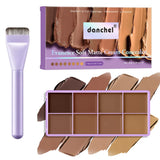 8 Shade Soft Matte Cream Concealer Palette Full Coverage Fade Dark Circles Blemishes Waterproof Long Lasting Oil Control Makeup