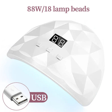 Nail Dryer Lamp UV Nail Polish Lamp Gel Curing Polishing Lamp for Gel Nails Gel Nail Polish Curing Dryer Home Salon Tool