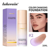 Waterproof Color Changing Liquid Foundation Centella Korean High Coverage Foundation Cream For Face Base Makeup