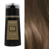 200ml Nova Hair Dye Shampoo 3-in-1 Hair Coloring Shampoo Instant Dye Shampoo Men Women Natural Fast White Hair Dyed Black Hair