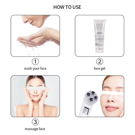 5 In 1 Home Facial Beauty Device Mesotherapy Electroporation RF Radio Frequency Facial LED Photon Skin Care Beauty Device Face Lifting Tighten