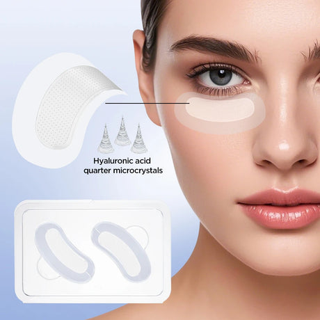 Korean Skin Care Hyaluronic Acid Microneedles Eye Patches 10-100PCS for Eyes Care Dark Circle Moisturizing Under Eye Gel Pad