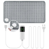 Electric Heating Pad with 9 Heat Settings 4 Timers, Soft Plush USB Washable Heated Mat for Back Neck Belly Office Home