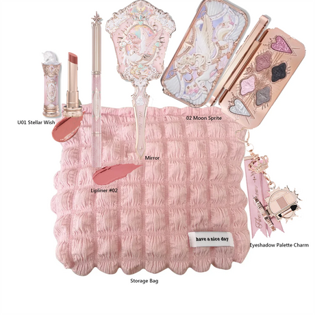Flower Knows Strawberry Cupid Collection Makeup Kit Full Professional Face Palette Blush Eyeshadow Lip Cream Solid Perfume Sets