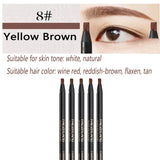 5PCS Haozhuang Eyebrow Pencil Brown Wholesale Cosmetic Pencil Product Natural Waterproof Long-Lasting Tattoo Brush Makeup Beauty