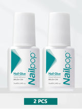 Nailpop SafeDry Eco Quick Dry Nail Glue 6/7ML Strong Hold Low Odor Clear False Nail Tips Adhesive Professional DIY Home 1/2pc