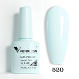 VIP5 Venalisa Nail Gel Polish Jelly Color HEMA/TPO FREE Nude Pink Semi Permanent Soak Off UVLED Gel Polish Sparkle Gel Varnish