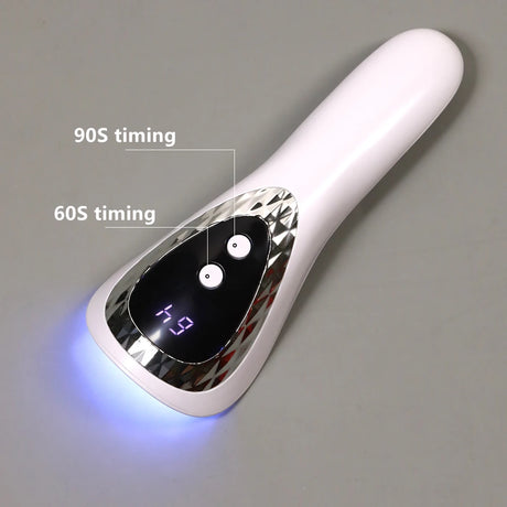 Handheld UV LED Nail Lamp USB Rechargeable Mini Manicure Lamp Nail Dryer With 5 Lamp Beads Quick Drying Gel Nail Polish