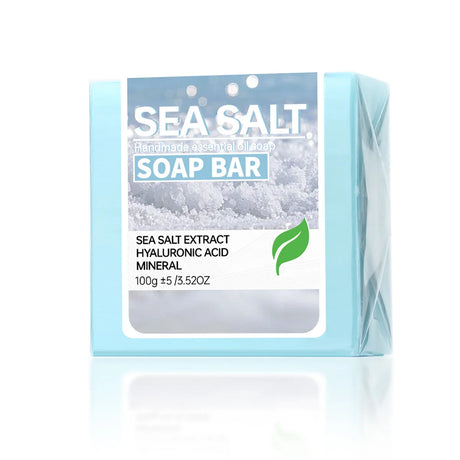 Sea Salt Handmade Essential Oil Soap, Hyaluronic Acid Skin Cleansing and Moisturizing Soap, Cleansing and Bathing Deep Cleansing
