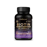Biotin Vitamins with Collagen & Keratin - 25000 mcg Capsules,B1,B2,B3,B6,B7 Complex,Healthy Nails & Skin,Hair Growth