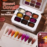UR SUGAR 9 Colors Gradient Painting Gel Nail Art Gradient Color DIY Design Gel 4 In 1 Used For Gradient Nail Stamping Pattern