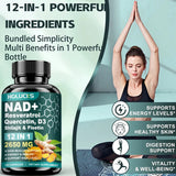 NAD Supplements, Enhances Cellular Vitality, Promotes Cell Repair, Anti-Aging, Boosts Energy and Focus