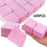 Lint Free Nail Wipes for Gel Polish Removal 600 Count Premium Pink Nail Polish Remover Pads No Lint No Residue Wipes for Acrylic Nails Gel Nails Nail Glue Clean Up and Eyelash Extension Application Toallitas Para U?as