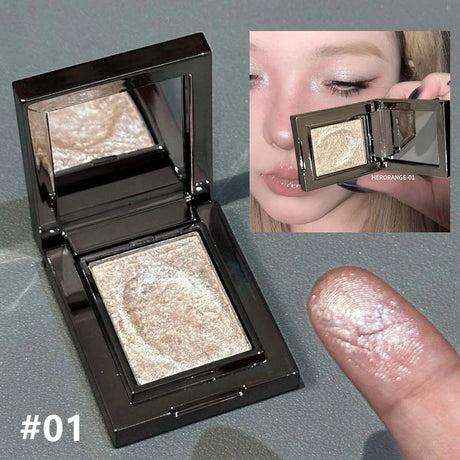 Chameleon Dark Green Eyeshadow Palette Fine Easy-To-Apply Sparkling Pearlescent Mashed Potato Eye Shadow Brightening Makeup