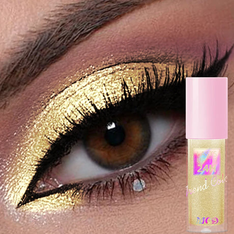 1PC Metallic Waterproof Liquid Eyeshadow-High Shine Long-Lasting & Smudge-Proof Korean Makeup Set Glitter Eye Shadow Cosmetics