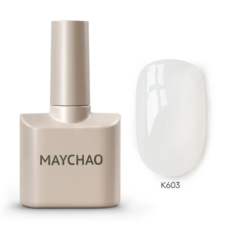 MAYCHAO Cherry Red Gel Nail Polish 12ml Glossy Semi Permanent Soak Off UV LED Frosted Gel Nails Base Painting Varnish