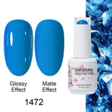 Clou Beaute Gel Nail Polish Neon Brown Royal Blue Red Green Pastal Nude Nail Art Varnishes Gel Lacquer Top Coat UV Gel Nail