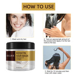 Magical Hair Mask Softens Frizz Repairs Damage Fine Hair Anti-loss Smooth Shiny Hair Collagen Deep Moisturizing Hairs Care 100g