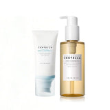 Korean Centella Kits Light Cleansing Oil and Hyalu-Cica Water-Fit Suncreen Moisturizing Makeup Remover Shrink Pore Face Care Set