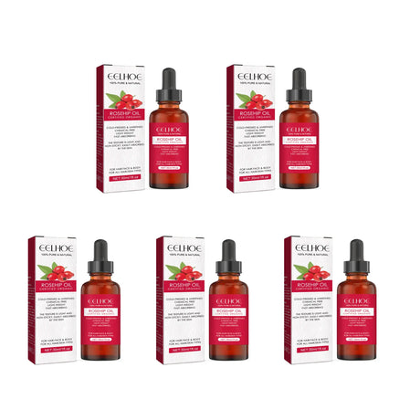 EELHOE Rosehip Facial Essential Oil Fade Fine Line Lifting Firming Repair Smooth Moisturizing Whitening Nourishing Skincare Oil