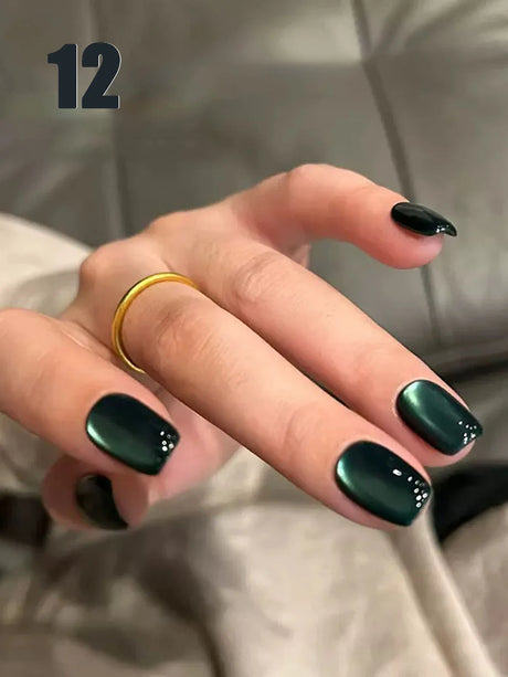 12ml 1-21pcs Brown Gold Cat Eye Gel Nail Polish Hot Selling Winter Whitening Magnet Gel Polish Gold Nails Nail Supplies Nail Art