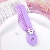 Cartoon Comb Portable Mini Cartoon Baby Rounded Comb Teeth Round Head Smooth Handle Color Toddler's Head Comb for Children