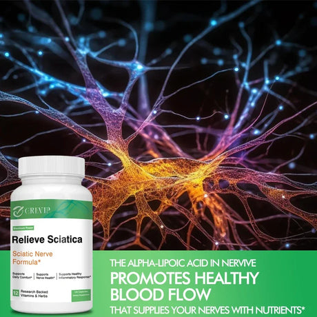 Sciatic Nerve Health Support - Helps Relieve Joint Pain Supports Daily Nervous System, Bone & Nerve Health Balances Inflammation