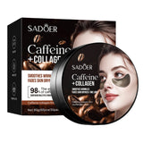 60/120pcs SADOER Caffeine Crystal Collagen Eye Mask: Moisturizing Eye Patches for Eye Care Ant -Aging Anti Wrinkles Skin Care