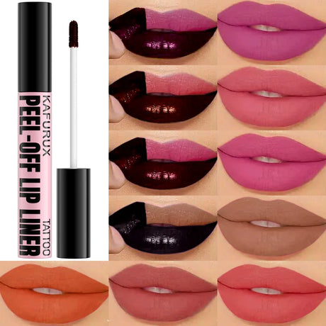 7 Colors Peel Off Lip Stain Reveal Long Lasting Waterproof Pink