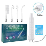 4-in-1 Portable Handheld Electric Neon Wand for Face Skin Beauty High Frequency Facial Therapy Tool for Acne Treatment