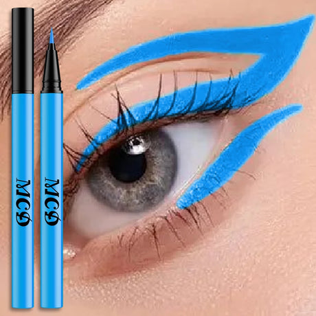 8Colors Liquid Eyeliner Neon Colored Pen Waterproof Uv