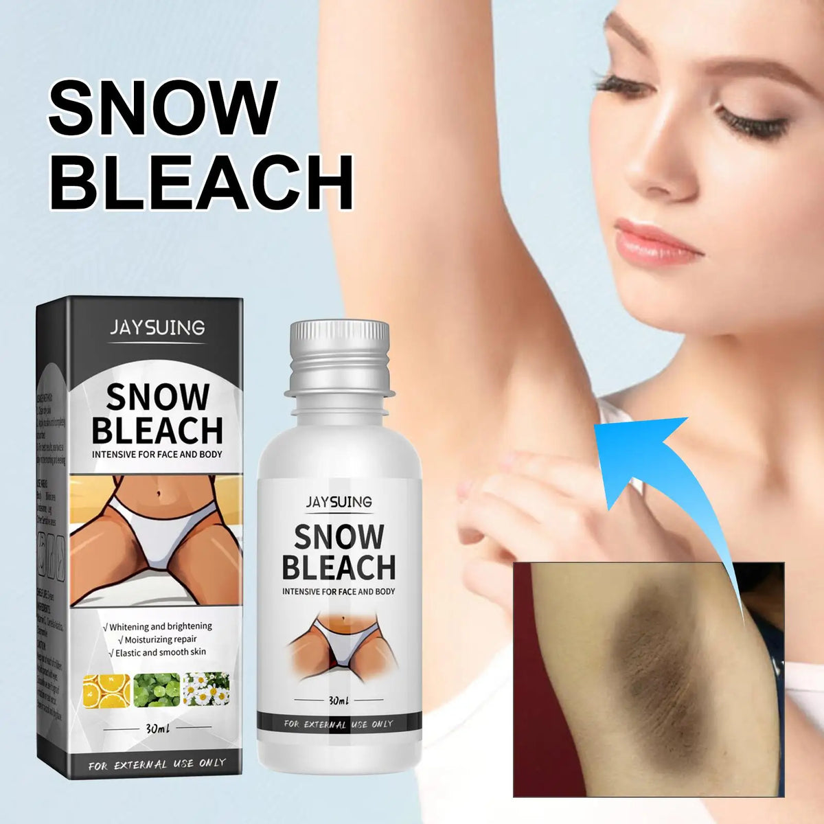 Whitening Cream Private Parts Underarm Bleaching Serum Whiten Butt Knee Brighten Inner Thigh Intimate Parts Dark Remove Melanin