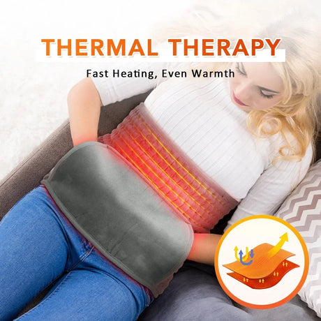 Electric Heating Waist Belt Warm Thermal Pad 10-gear Temperature Control Office Household Warm Artifact Hand Uterus Body Warmer