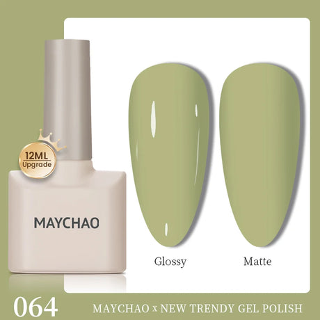 MAYCHAO 12ml Gel Nail Polish Set Professional Salon Nail Art Gels Varnish UV LED Semi Permanent Nail Lacquer Nail Supplies