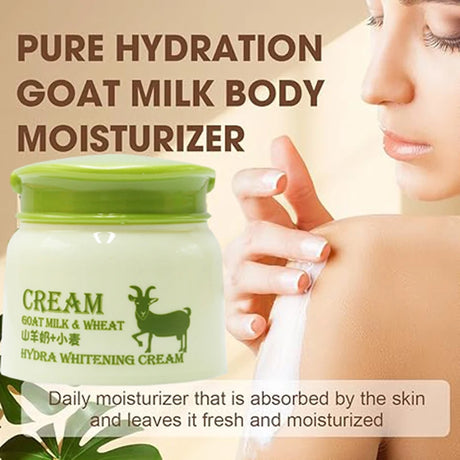 Goat Milk And Wheat Hydra Whitening Cream Skin Hydration Moisturizing Body for Dry & Sensitive Skin Anti-Aging Firming Cream